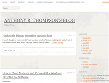 Tablet Screenshot of blog.anthonyrthompson.com