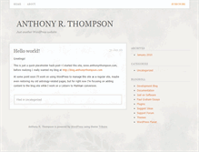 Tablet Screenshot of anthonyrthompson.com
